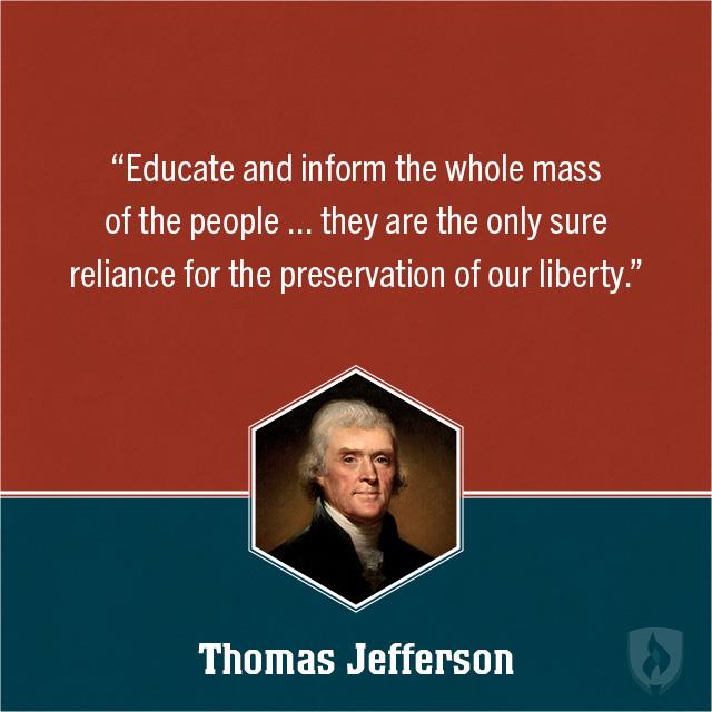 thomas jefferson education quote