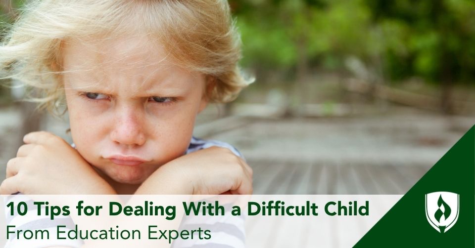difficult child header a frowning child with arms crossed
