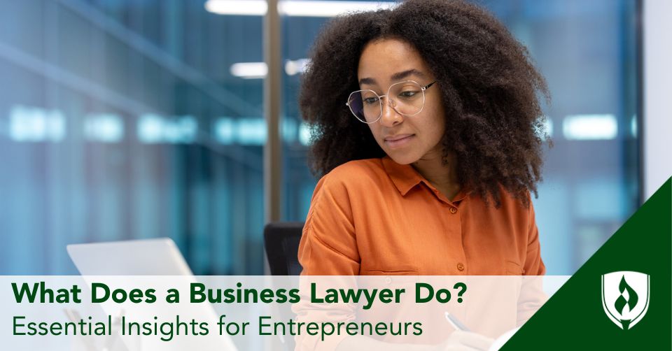 business lawyer header An entrepreneur makes a list of everything she has to do before launching her idea